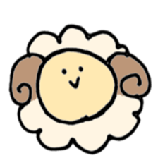 round sheep sticker #3630666