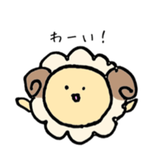 round sheep sticker #3630667