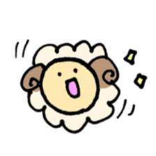 round sheep sticker #3630668