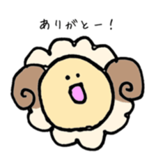 round sheep sticker #3630670