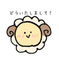 round sheep sticker #3630671