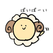 round sheep sticker #3630672