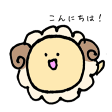 round sheep sticker #3630673