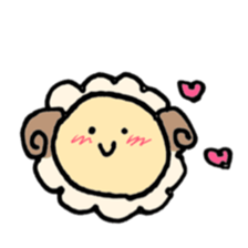 round sheep sticker #3630674