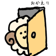round sheep sticker #3630676