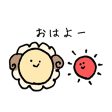 round sheep sticker #3630677