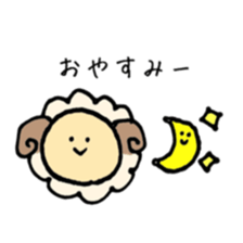 round sheep sticker #3630678