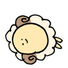 round sheep sticker #3630679