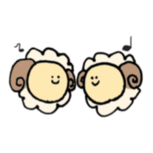 round sheep sticker #3630680