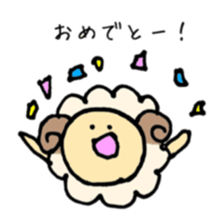 round sheep sticker #3630682