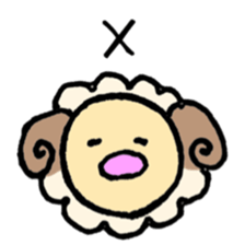 round sheep sticker #3630684