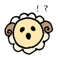round sheep sticker #3630686