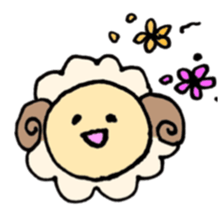round sheep sticker #3630687