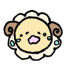 round sheep sticker #3630688