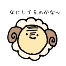 round sheep sticker #3630691