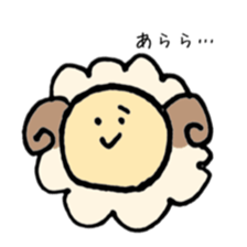 round sheep sticker #3630692