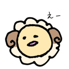round sheep sticker #3630693