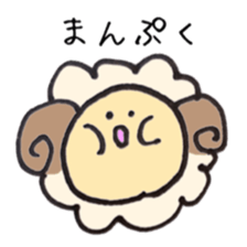 round sheep sticker #3630695