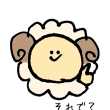 round sheep sticker #3630696