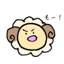round sheep sticker #3630697