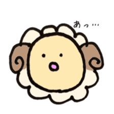 round sheep sticker #3630698
