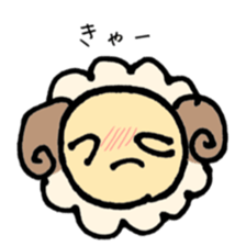 round sheep sticker #3630700