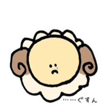 round sheep sticker #3630701