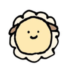 round sheep sticker #3630704
