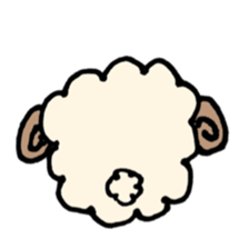 round sheep sticker #3630705