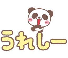 panda heart sticker #3630711