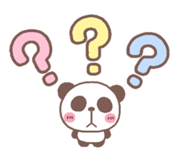 panda heart sticker #3630723