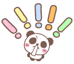 panda heart sticker #3630724