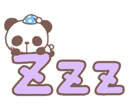 panda heart sticker #3630738