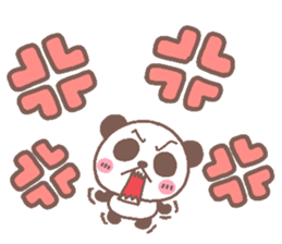 panda heart sticker #3630744