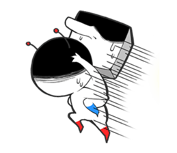 Circle and square of character sticker #3631516