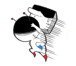 Circle and square of character sticker #3631516