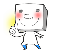 Circle and square of character sticker #3631517