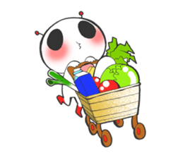 Circle and square of character sticker #3631519