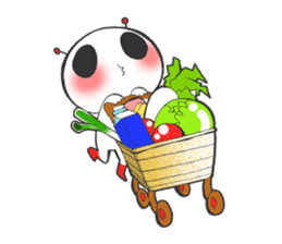 Circle and square of character sticker #3631519