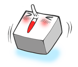 Circle and square of character sticker #3631524