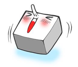 Circle and square of character sticker #3631524