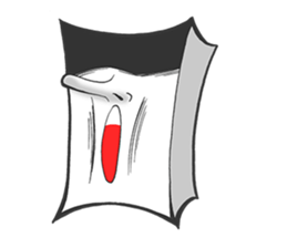 Circle and square of character sticker #3631528