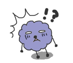 funny clouds character 2 sticker #3632188