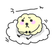 funny clouds character 2 sticker #3632197