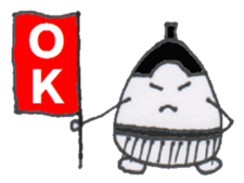 Pretty Japanese SUMO WRESTLER sticker #3632380