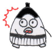 Pretty Japanese SUMO WRESTLER sticker #3632406