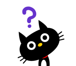 -NYANKO-Fashionable Black Cat's2 sticker #3635483