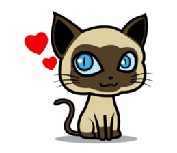 17 Siamese Cat Vol.2 sticker #3635535