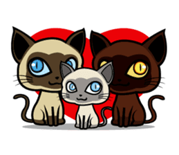 17 Siamese Cat Vol.2 sticker #3635567