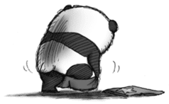 Crazy Panda sticker #3636437